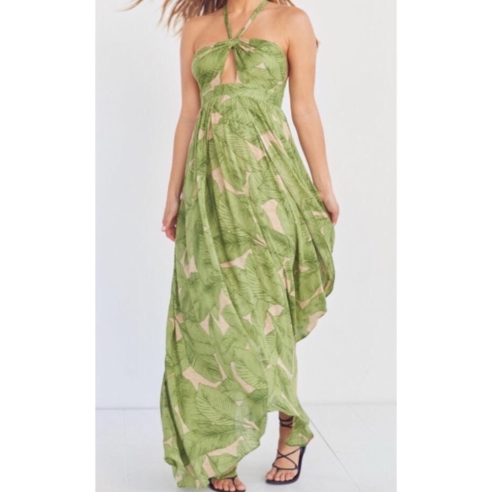 NWOT Kimchi Blue Hawaiian Print Maxi Dress Size 0